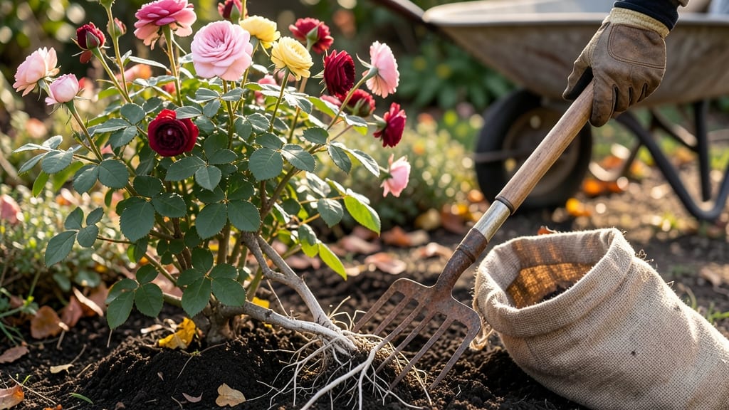 Digging Up Rose Bushes: Root Preservation Guide for Transplant Success