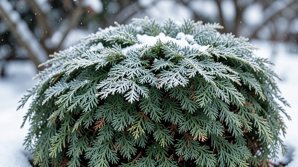 Japanese Yew for Textured Winter Interest
