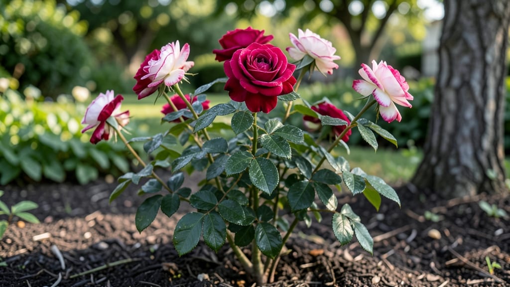 Fire N Ice Rose Bush: Cold-Hardy Variety With Stunning Bi-Color Blooms
