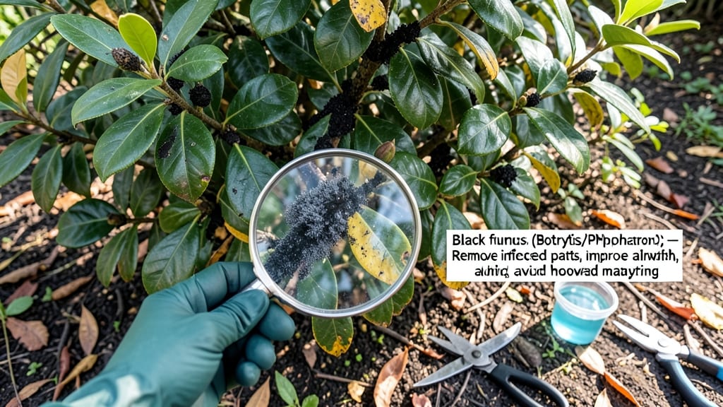 Black Fungus on Bushes: Black Rot Identification and Cure Guide
