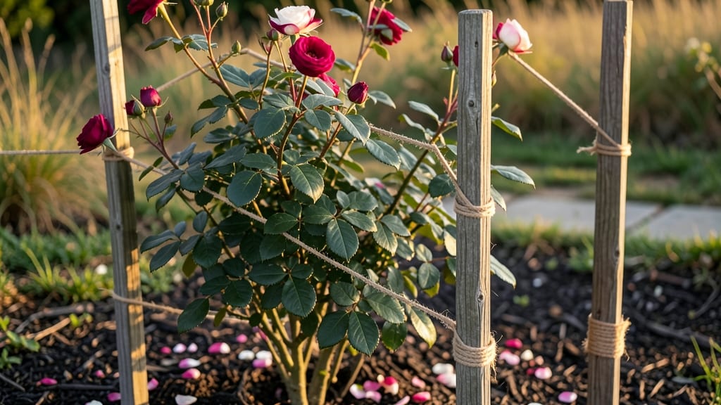 Rose Bush Support Stakes: Sturdy Framework for Stronger Blooms