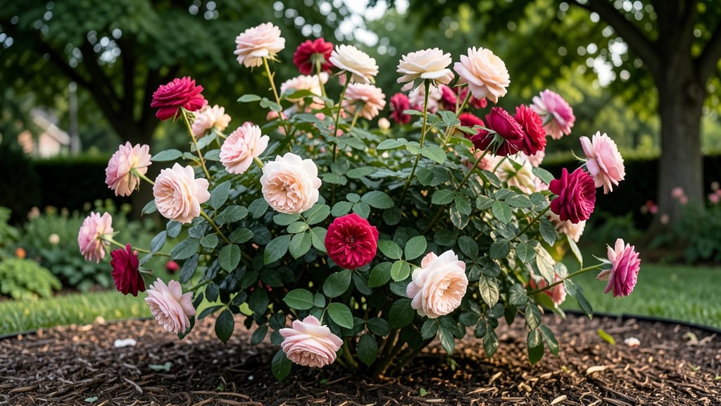 Multi-Color Rose Bush: Year-Round Vibrancy With Strategic Cuts