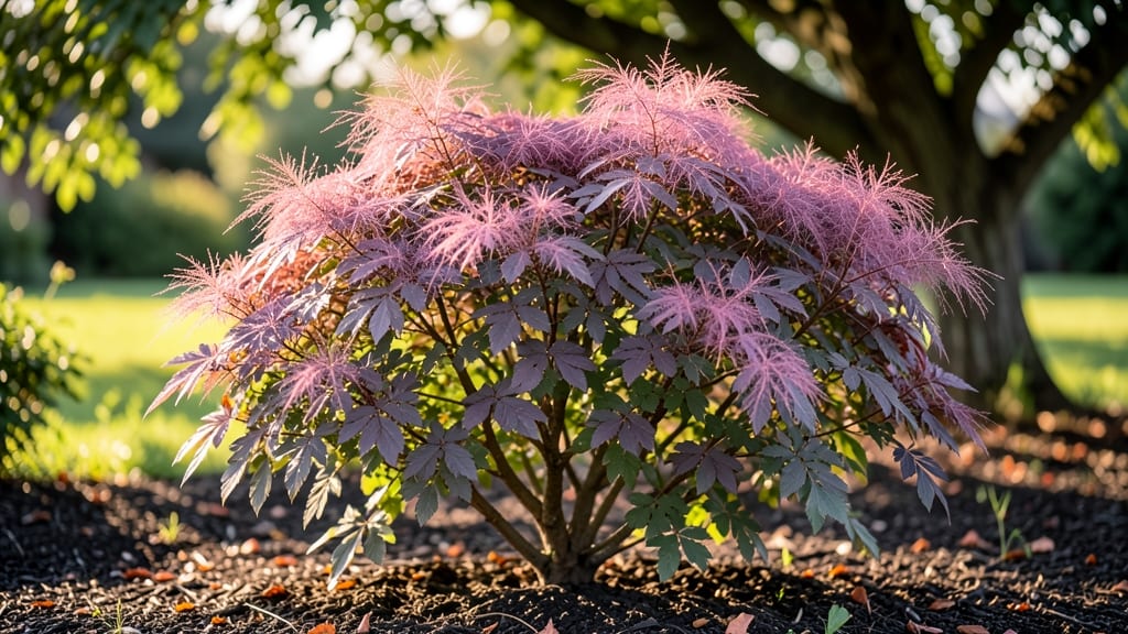 Compact Smoke Bush: Year-Round Privacy Screen With Fragrant, Dense Foliage