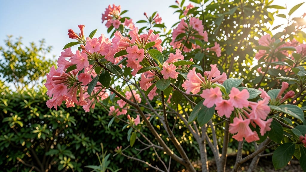 Privacy Screen with Weigela Bush