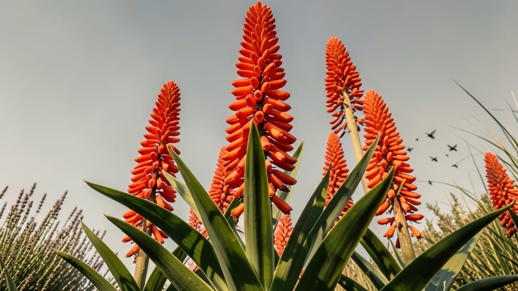 Kniphofia Upright Red Hot Pokers
