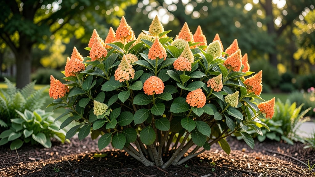Orange Hydrangea Bush Pruning: Late Winter Trimming for Lush Summer Blooms