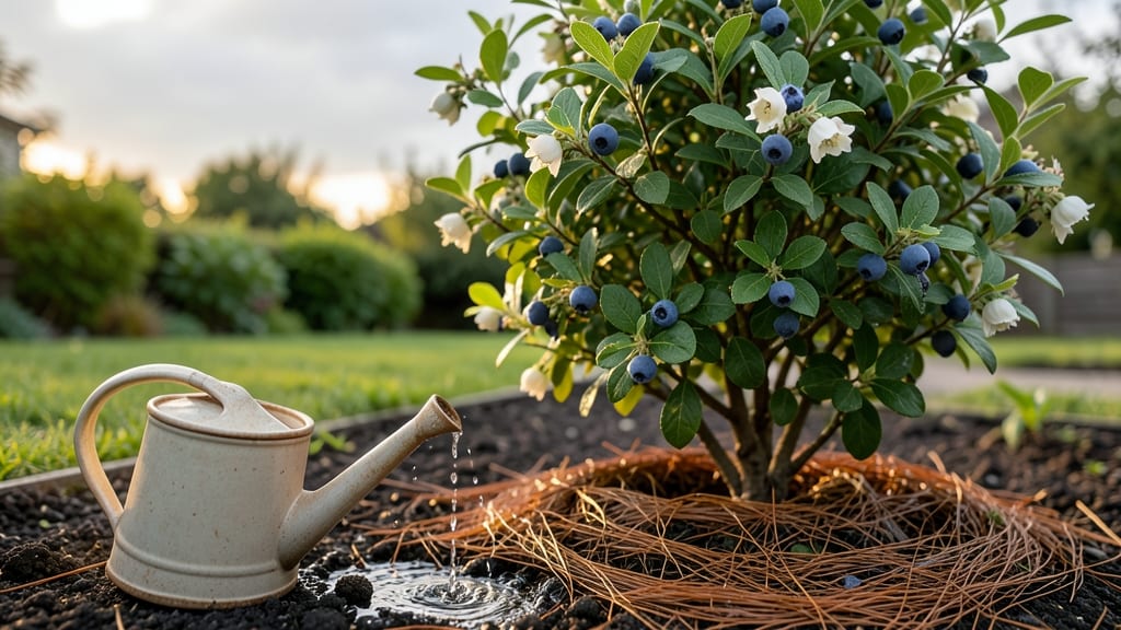 Watering Blueberry Bushes: Soil Moisture Secrets for Acid-Loving Growth
