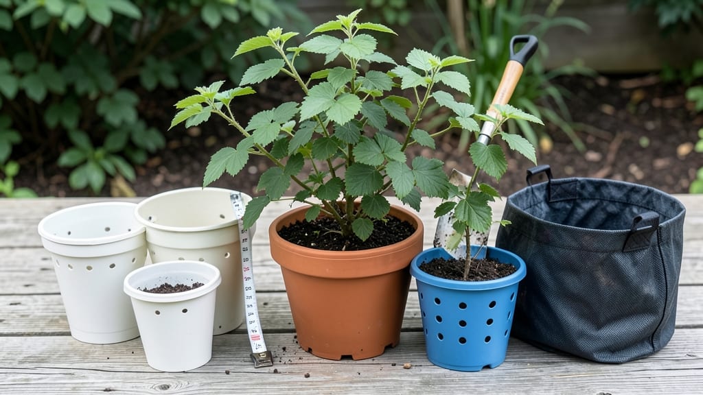 What Size Pot for Raspberry Bush: Space-Saving Depth Rules for Thriving Canes
