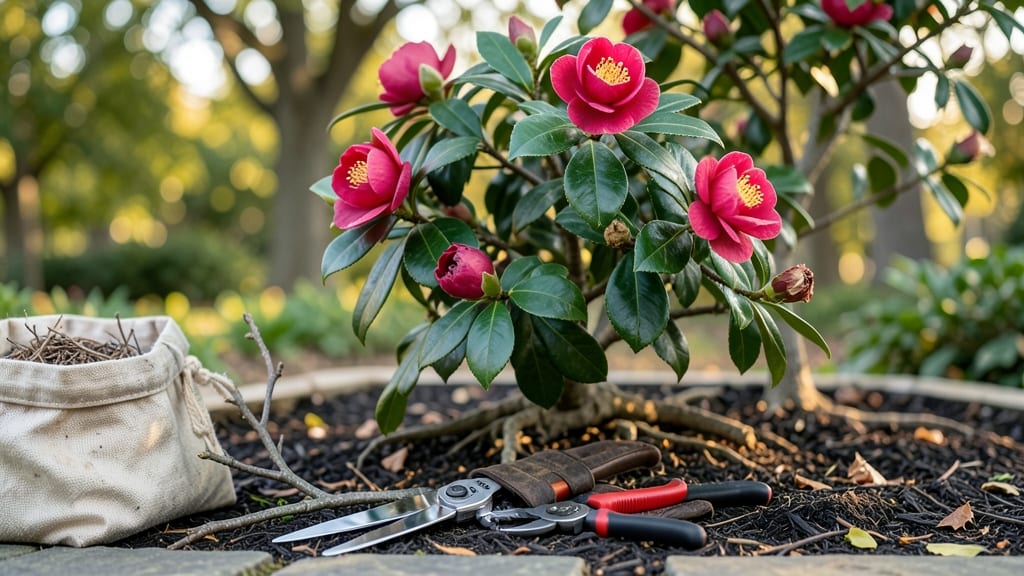 Trimming a Camellia Bush: Layered Cuts for Year-Long Floral Frenzy