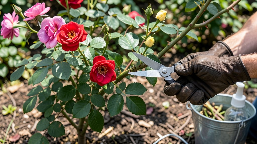 Proper Way to Prune Rose Bushes: Sharp Cuts and Timing for Maximum Blooms