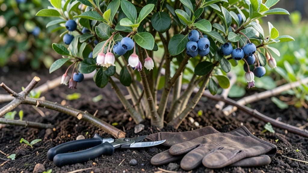 Full-Size Pruning Blueberry Bushes: Winter Prep for Bountiful Summer Harvests