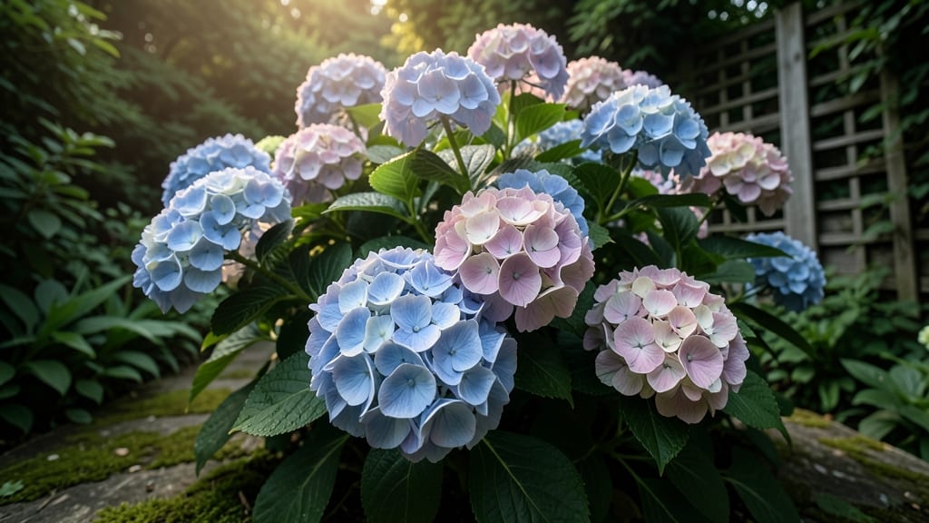 Hydrangea macrophylla with Oversized Petals