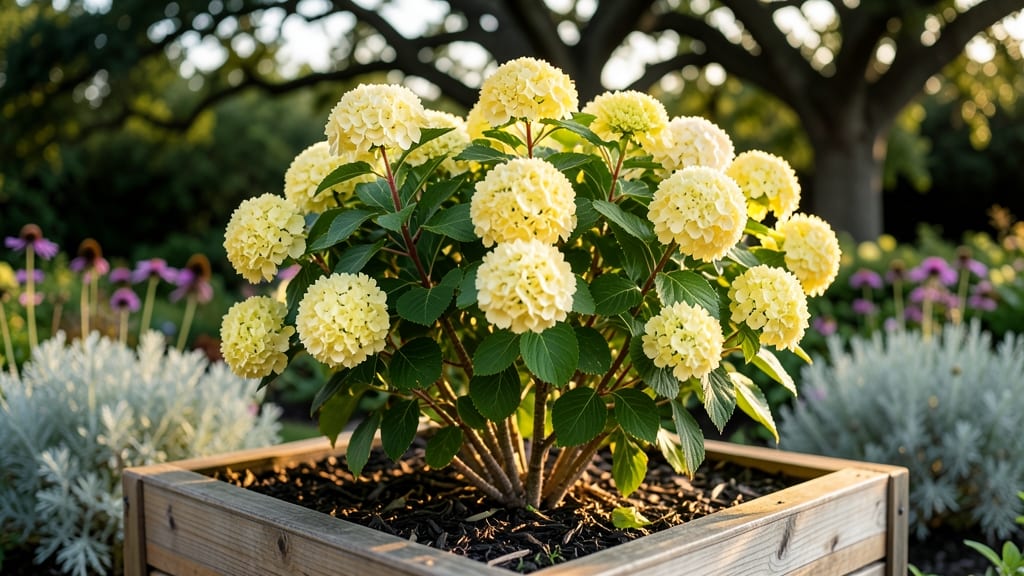 Yellow Hydrangea Bush Growing Guide: Year-Round Color Through Pruning Precision