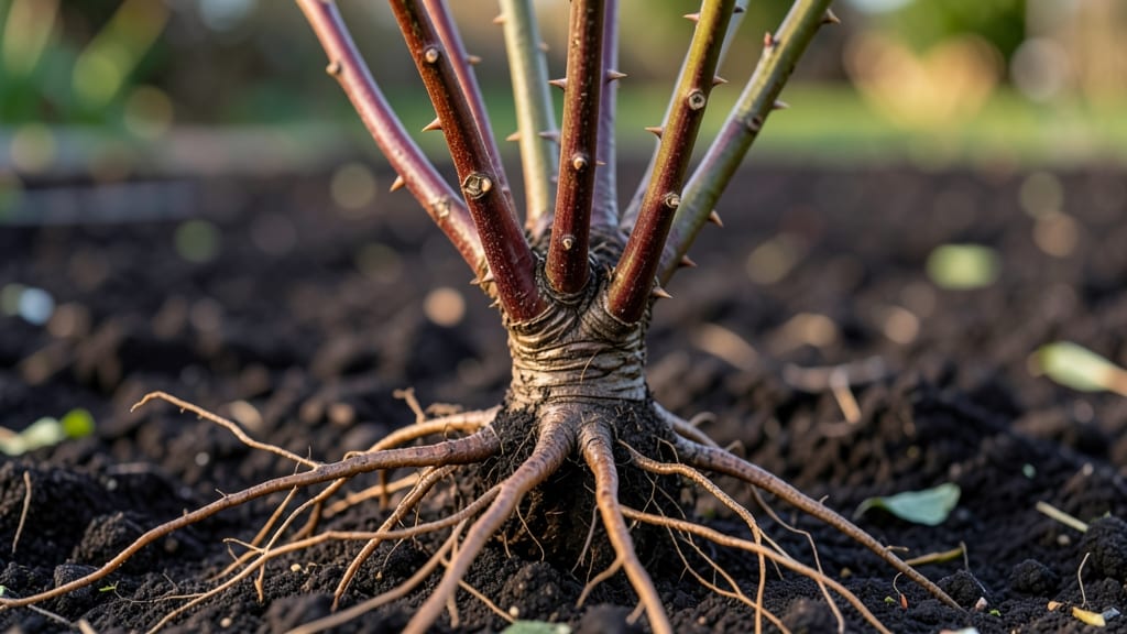 Rose Bush Root Stock: Disease-Resistant Foundation for Thriving Blooms