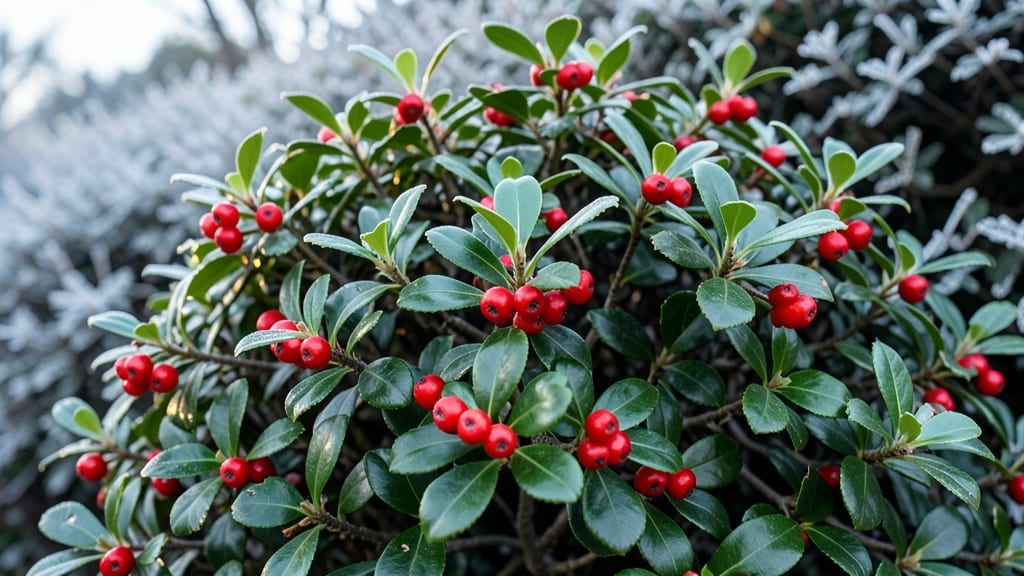 Dwarf Japanese Holly Berries