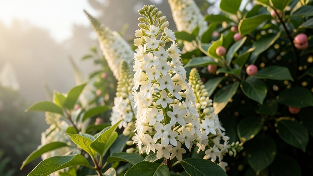 Snowberry Clethra for Late Summer Fragrance