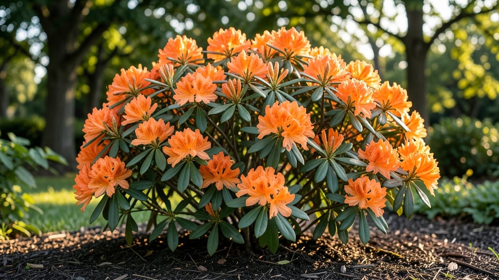 Bright Orange Azalea Bushes: Vibrant Blooms That Thrive in Partial Sun