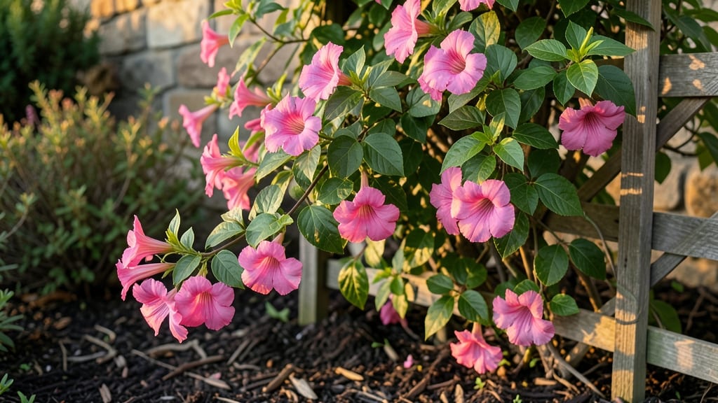Pink Trumpet Flower Bush Growing Guide: Vibrant Blooms Year-Round With Minimal Pruning