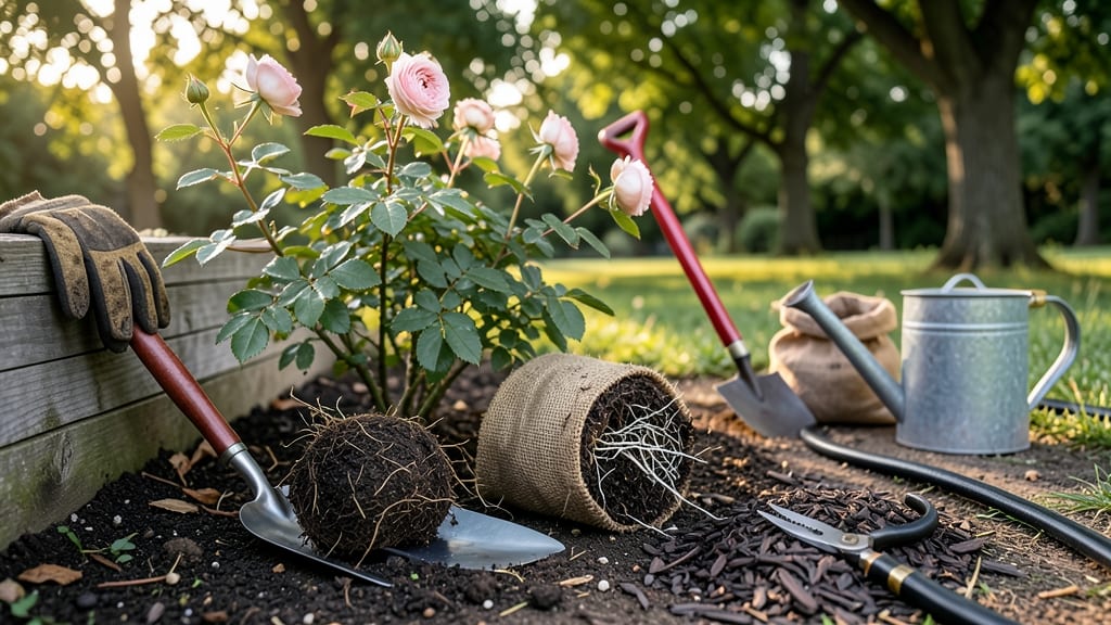 Rose Bush Root Ball: Transplanting Success With Minimal Root Shock