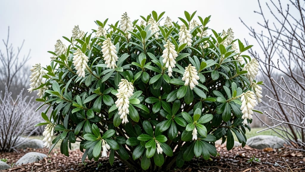 Pieris Japonica for Winter Interest