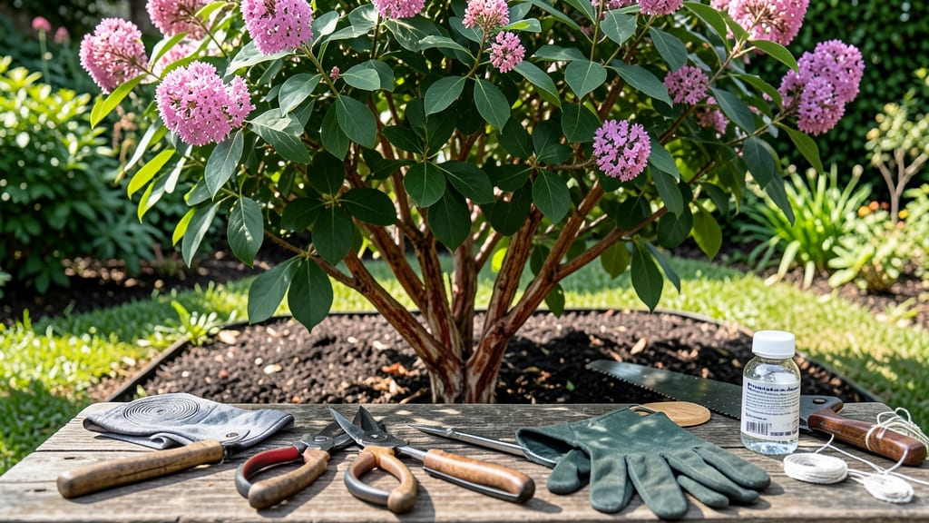 Prune Crepe Myrtle Bush: Late-Winter Trimming for Lush Summer Blooms