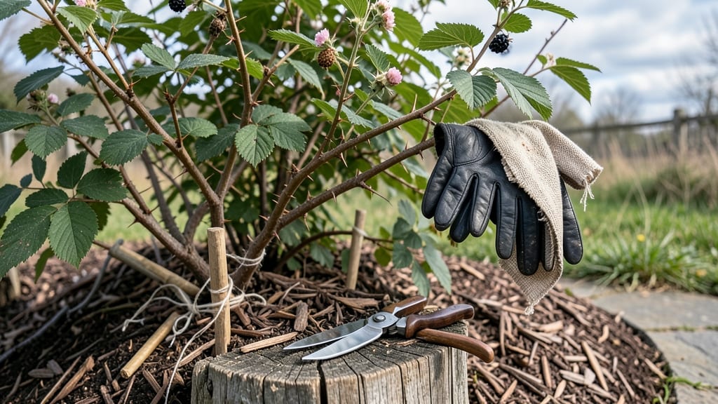 Winterizing Blackberry Bushes: Cold-Resistant Framework for Next Year's Harvest