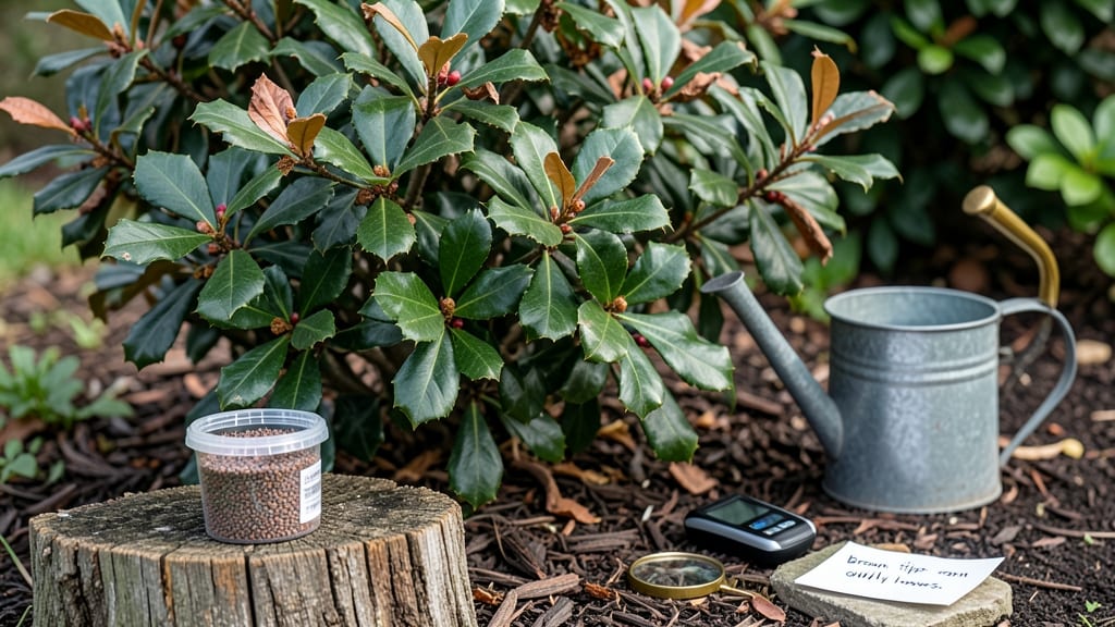 Brown Tips on My Holly Bush: Fungal Blight Cure With Copper Spray