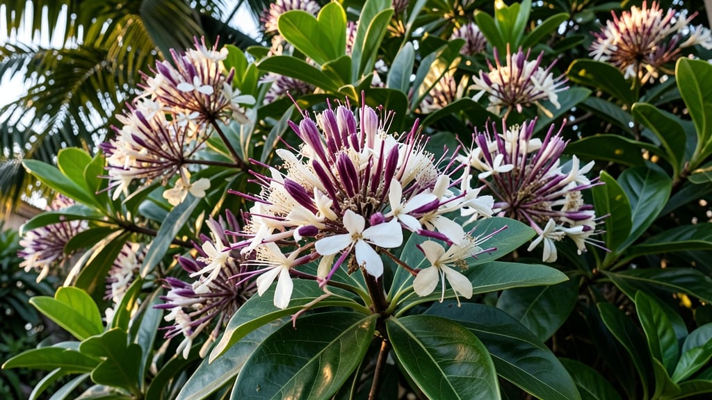 Clerodendrum trichotomum Harlequin Glory Bush