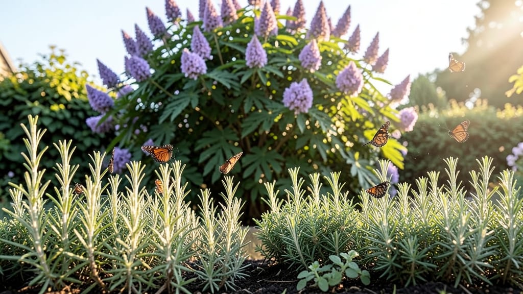 Butterfly Bush and Herb Garden
