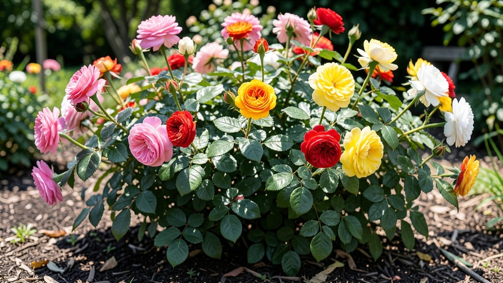Rainbow Rose Bush Plant: Year-Round Color With Vibrant Blooms