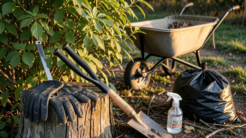 How to Get Rid of Bushes Quickly: Shear-And-Toss Method for Fast Removal